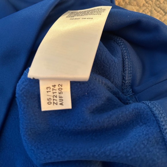 NWT Reebok Workout Ready Pullover Hoodie Blue Gold Yellow Logo Men's Size S - Picture 8 of 11